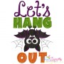 Let's Hang Out Lettering Embroidery Design Pattern-1