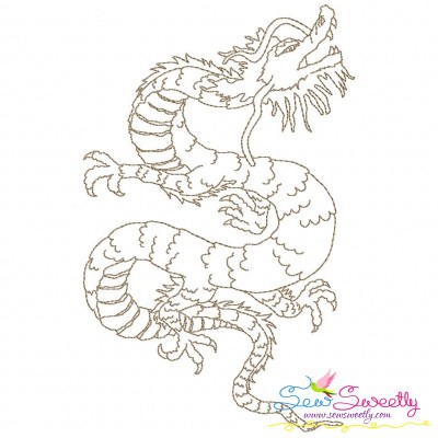 Vintage Stitch Chinese Dragon-10 Embroidery Design Pattern-1