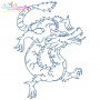 Vintage Stitch Chinese Dragons Embroidery Design Bundle-2