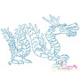 Vintage Stitch Chinese Dragons Embroidery Design Bundle-5