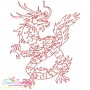 Vintage Stitch Chinese Dragons Embroidery Design Bundle-9