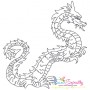 Vintage Stitch Chinese Dragons Embroidery Design Bundle-10