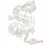 Vintage Stitch Chinese Dragons Embroidery Design Bundle-11
