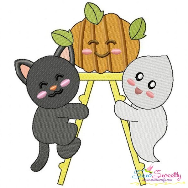 Halloween Friends-9 Embroidery Design Pattern-1