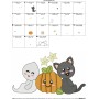 Halloween Friends-8 Embroidery Design Pattern-2