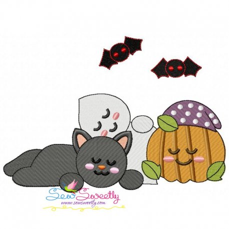 Halloween Friends-1 Embroidery Design Pattern