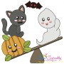 Halloween Friends Embroidery Design Bundle-5