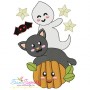 Halloween Friends Embroidery Design Bundle-7