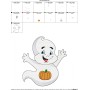 Cute Ghost-2 Embroidery Design Pattern-2