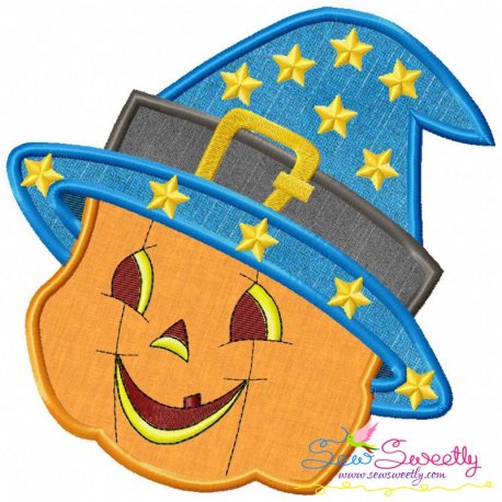 Smiley Pumpkin-2 Applique Design Pattern