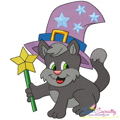 Halloween Cat-3 Embroidery Design Pattern-1