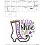 If The Shoe Fits Lettering Applique Design Pattern-2