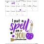 I Put a Spell On You Lettering Embroidery Design Pattern-2