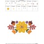 Fall Swag Floral Embroidery Design Pattern-2