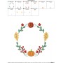 Fall Wreath-1 Embroidery Design Pattern-2