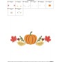 Pumpkin Swag Embroidery Design Pattern-2