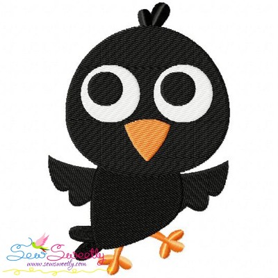 Crow Embroidery Design Pattern-1