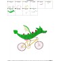 Halloween Bike- Dragon Embroidery Design Pattern-2