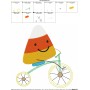 Halloween Bike- Candy Corn Embroidery Design Pattern-2