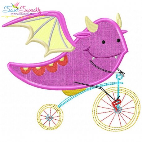 Halloween Bike- Dragon-2 Applique Design Pattern