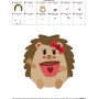 Hedgehog Girl With Coffee Embroidery Design Pattern-2