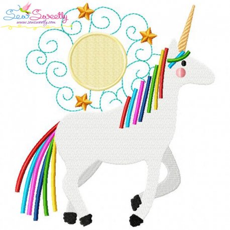 Artistic Unicorn-8 Embroidery Design Pattern