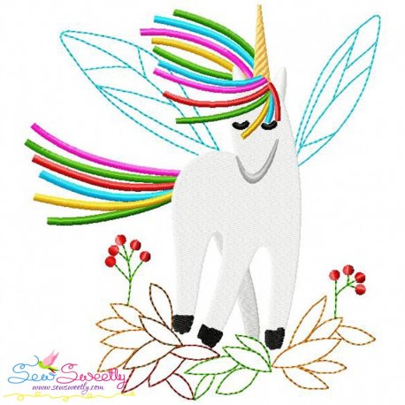 Artistic Unicorn-7 Embroidery Design Pattern