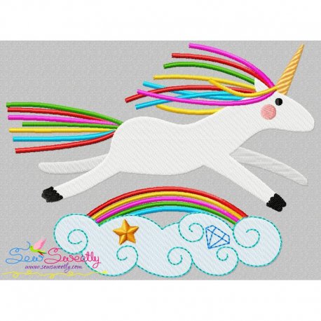 Artistic Unicorn-5 Embroidery Design Pattern