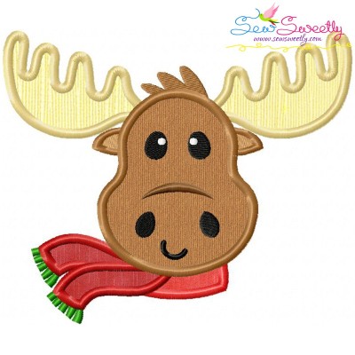 Christmas Moose Applique Design Pattern-1
