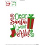 Dear Santa I Want It All Embroidery Design Pattern-2