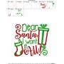 Dear Santa I Want It All Applique Design Pattern-2