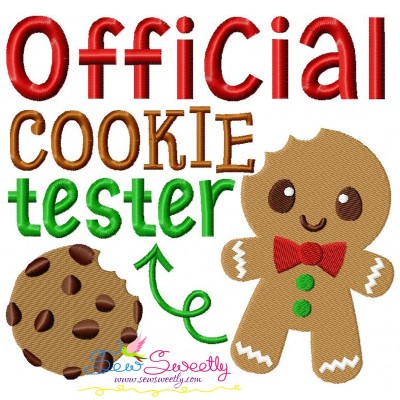 Official Cookie Tester-2 Embroidery Design Pattern-1