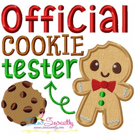 Official Cookie Tester-2 Applique Design Pattern