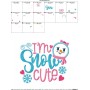 Snow Cute Applique Design Pattern-2