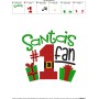Santa's No-1 Fan Embroidery Design Pattern-2