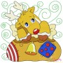 Christmas Block- Deer Embroidery Design Pattern-1