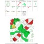 Christmas Block- Candy Cane Embroidery Design Pattern-2