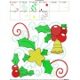 Christmas Block- Bell And Star Embroidery Design Pattern-2