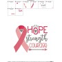 Hope Strength Courage Ribbon Embroidery Design Pattern-2