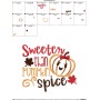 Sweeter Than Pumpkin Spice Lettering Applique Design Pattern-2