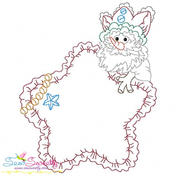 Vintage Stitch Christmas Frame-9 Embroidery Design Pattern-1