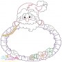 Vintage Stitch Christmas Frame-1 Embroidery Design Pattern-1