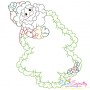 Vintage Stitch Christmas Frames Embroidery Design Bundle-7