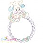 Vintage Stitch Christmas Frames Embroidery Design Bundle-11