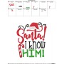 Santa I Know Him Embroidery Design Pattern-2