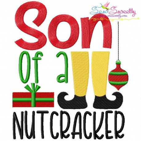 Son of a Nut Cracker Embroidery Design Pattern