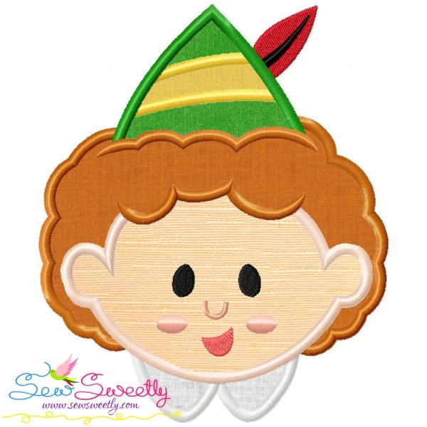 Buddy elf Head Applique Design Pattern-1