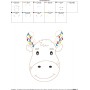 Bean Stitch Christmas Moose Embroidery Design Pattern-2