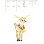 Bean Stitch Christmas Reindeer Embroidery Design Pattern-2