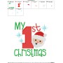 My 1st Christmas Embroidery Design Pattern-2